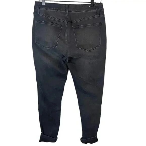 Lularoe Women’s Sz 30 Skinny Jeans Distressed Black Wash Stretch - Picture 6 of 6